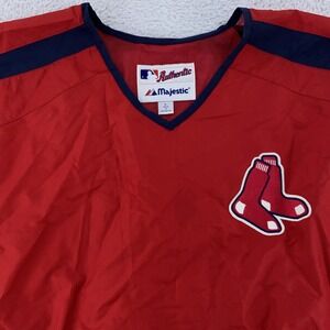 Boston Red‎ Sox Majestic Lightweight Windbreaker Shirt Mens Large MLB Baseball